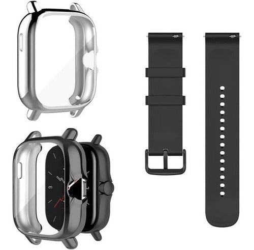 2 Cases and 1 Strap for Amazfit GTS 3/GTS 2/GTS 2E 0