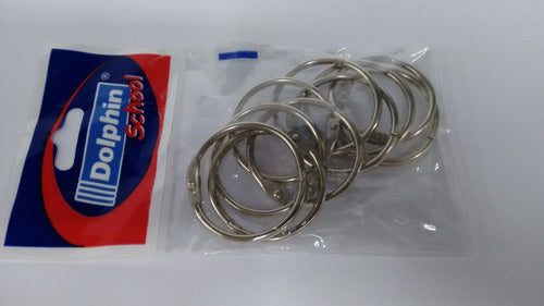 Dolphin Metal Rings for Binder 40mm Blister x 10 Units 2