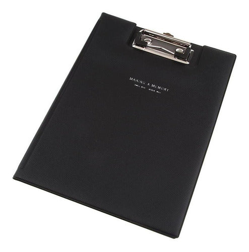 2x Folder A5 Notepad Pu Couro Prancheta Porta- 2