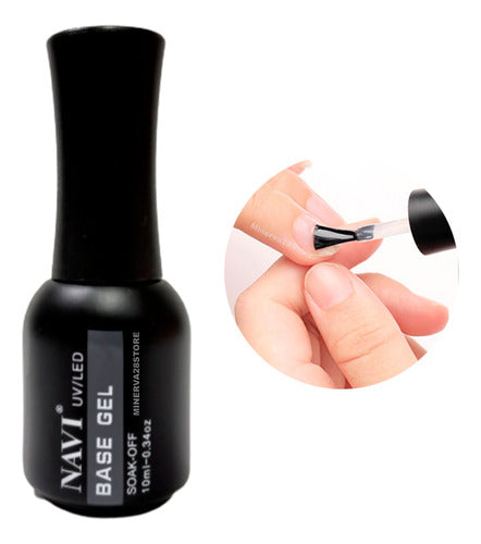 Base Coat Navi 10ml. Uñas Uv/led Semipermanente, Manicura 0