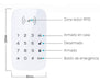 PST Wireless Keyboard with RFID Function and Alarm Remote Control 2