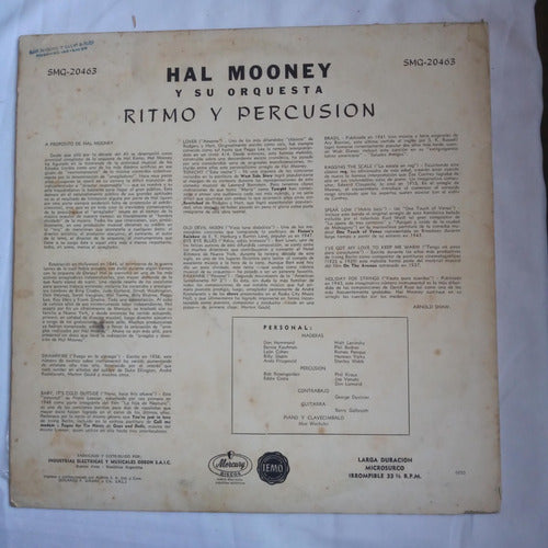 Hal Mooney Ritmo & Percusión Lp Vinilo / Kktus 1