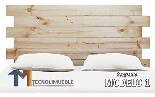 Vintage Eco Wood 1 Place Bed Headboard Rustic Style 2