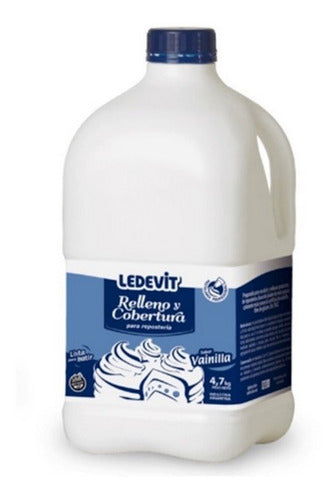 Ledevit Crema Para Relleno Y Cobertura Vainilla 4,7 Kg 0