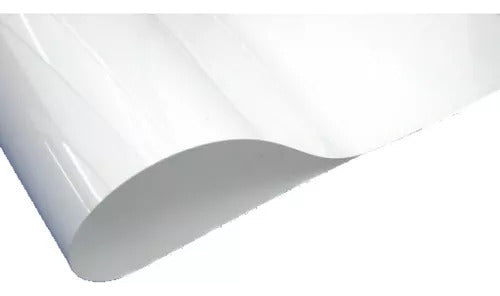 High Impact Plate 60x50 cm White 0.5mm Made of PVC Sheet 0