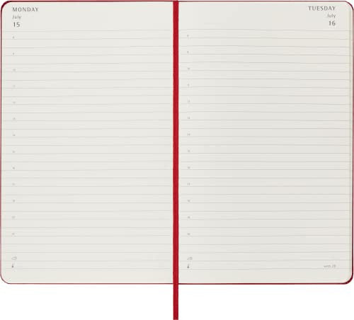 Agenda Diaria Moleskine 2024 12m Tapa Dura Roja -l 3