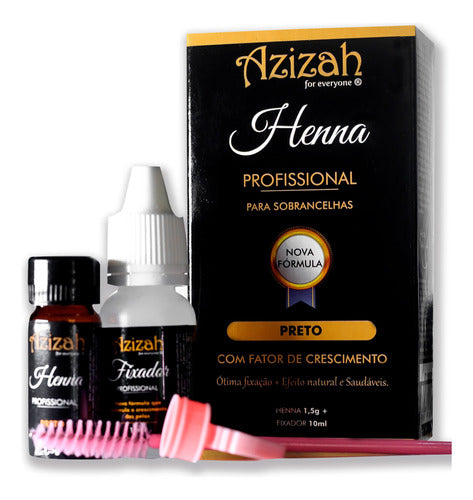 Azizah Henna Perfilado De Cejas Tinte Brasil 4