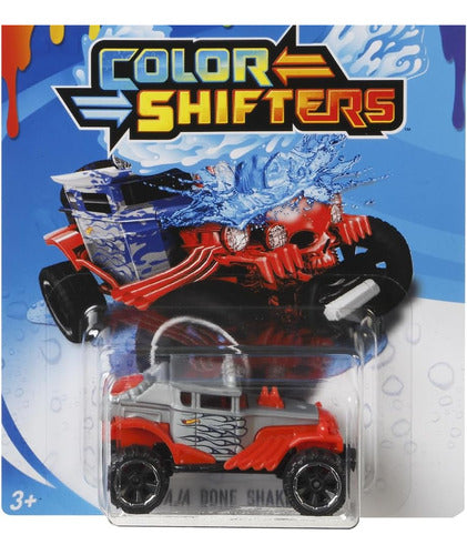 Coche De Carrera Baja Hot Wheels, Azul Y Rojo A Plata 3