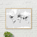 World Map Planisphere Routes 80cm x 61cm 0