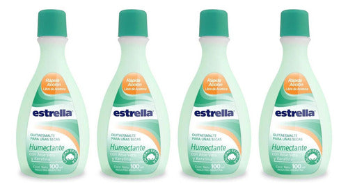 Pack of 4 Estrella Moisturizing Nail Polish Remover 100ml 0