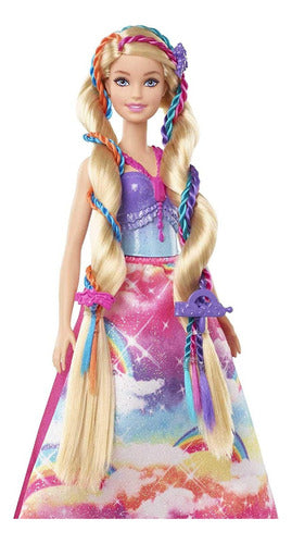 Barbie Dreamtopia Magical Braids Princess Doll with Styling Accessories 6