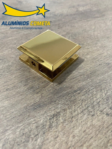 Suporte 1329 Dourado Para Box Banheiro De Vidro 1