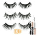 3x Magnetic Eyelashes with 5 Magnets and Magnetic Eyeliner 1