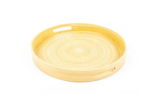 Polanco Home Deco Bamboo Round Tray Large - Vietnam 0