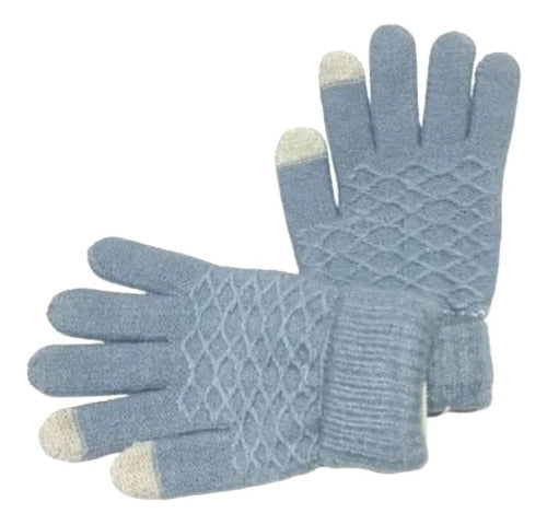 Women's Textured Touch Screen Acrylic Chenille Gloves Su22358 Maple Fast Shipping 4