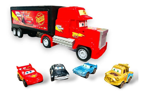 Cars Mack Transport Truck with Mini Cars Rayo Mate Wheels 0