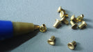 200-Pack 1.5mm x 3mm Tubular Brass Rivet 0