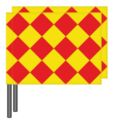 Rapi Arte 2 Referee Assistant Flags with Pole Offer!!! 3