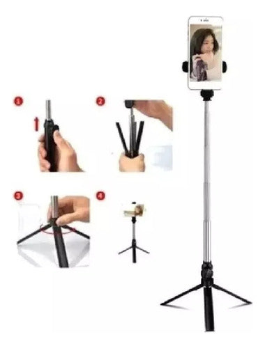 Bastón Selfie Stick Trípode Monopod  Con Control Remoto Bt 1