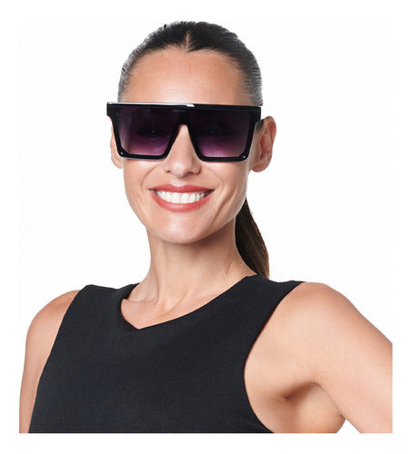 Infinit Sunglasses By Pampita Miró Black with Grey Lens 0