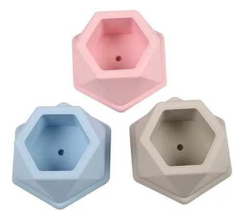 Doctor Glitter Hexagonal Large Pot Silicone Mold 5