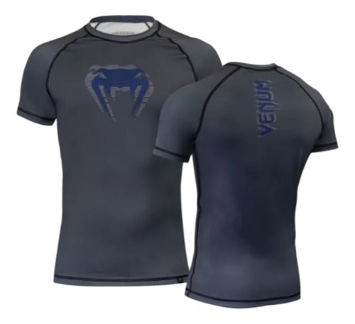 Venum Logo Razer Short Sleeve Rashguard - No Gi - Crossfit 2