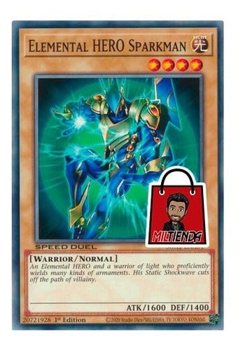 Elemental Hero Sparkman - Miltienda - Yugioh - Héroe Chispas 0