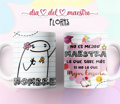 Plantillas Tazas Flork Dia Del Maestro Diseños Sublimar T115 7