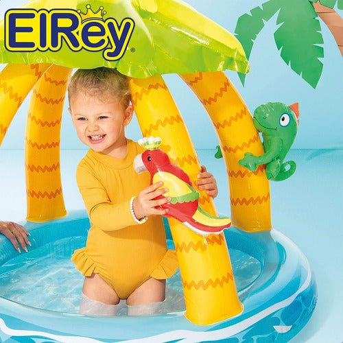 Piscina Intex Inflable Isla Infantil Niño Bebé - El Rey 5