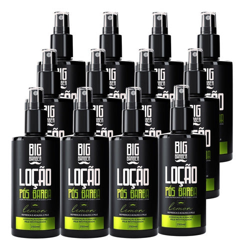 Loção Pós Barba Big Barber 250ml Lemon Spray Incolor 12 Unid 0