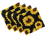 Servilletas De Tela De Girasol Naanle Juego De 4 Servilletas 0