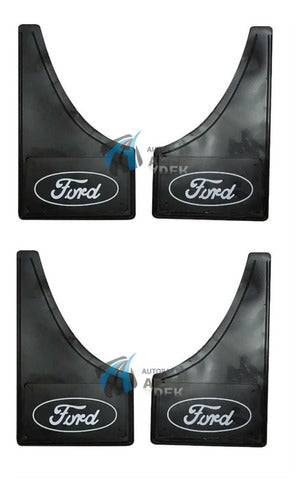 Set of 4 Rubber Mud Guards for Ford Escort – Front & Rear 0