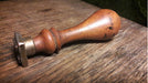 Antiguo Sello Lacre, Madera Bronce, Sano. 0