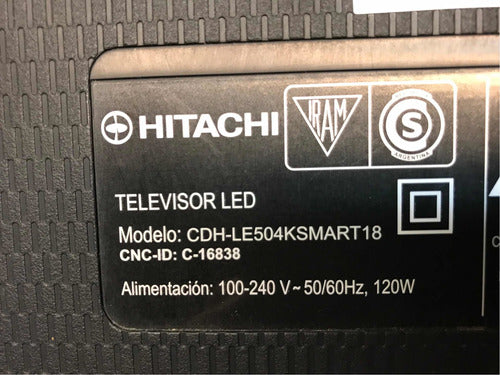 Receptor Y Botonera Hitachi Cdh-le504ksmart18 3