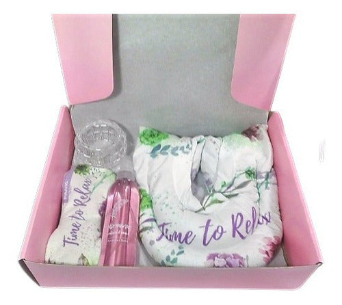Relaxation and Comfort Gift Box Set for Women - Zen Seed Neck Pillow and Eye Mask - Set Kit Caja Regalo Mujer Box Semillas Zen Relax N19 Relax