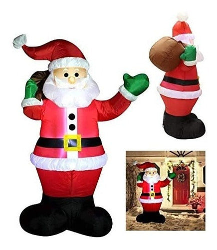 Papa Noel Inflable 1.8 Mts 0