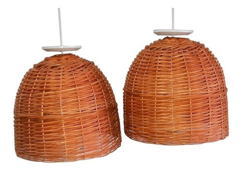 Manufacturer Wicker Lamp Shade 1--40x30 Complete T-e 1