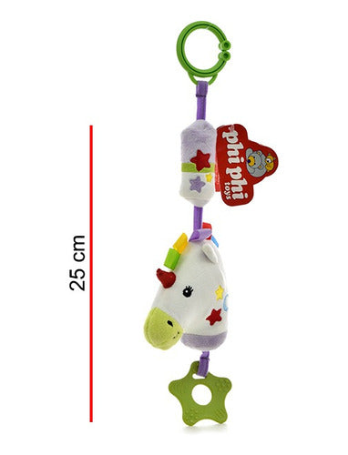 Phi Phi Toys Unicorn Rattle with Bell Sound 25cm 1