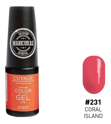 Cuvage Semi-Permanent Nail Polish Color Top Coat Base Gel UV/LED 6ml 38