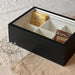 Trendy Corner Tea Organizer Box with 6 Compartments - Black 3