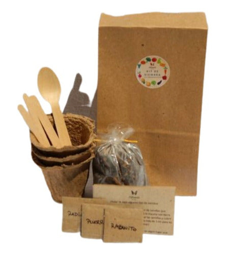 Biodegradable Seed Planting Eco Kit with Biodegradable Pot and Seeds 0