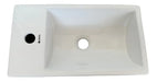 Rectangular Countertop Sink Porcelain 46x25.5x12.5 Aries AR2329 3