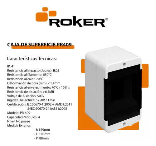 Roker Thermal Box 4 Modules PR409 Straight Line 1