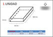 Barra Rectangular De Cobre 20x10mm X 500mm Metales Pampa 1