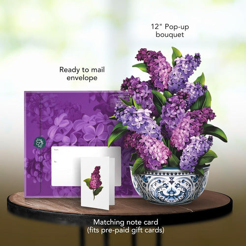 Freshcut Paper 3D Popup Garden Lilac Gift Cards 1