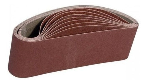 Terva Aluminum Oxide Belt Sanding Paper 3puLG(242-50) Pack of 2 Grains 80-120 1