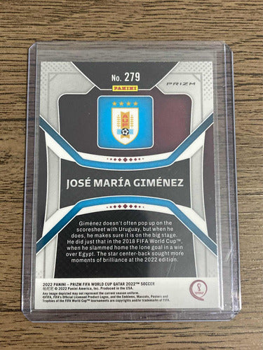 Jose Maria Gimenez - Panini Prizm Qatar 2022 Green 2