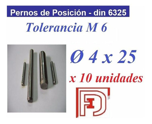 Dafer Perno De Posición Ø 4x25 X 10 Uni 1