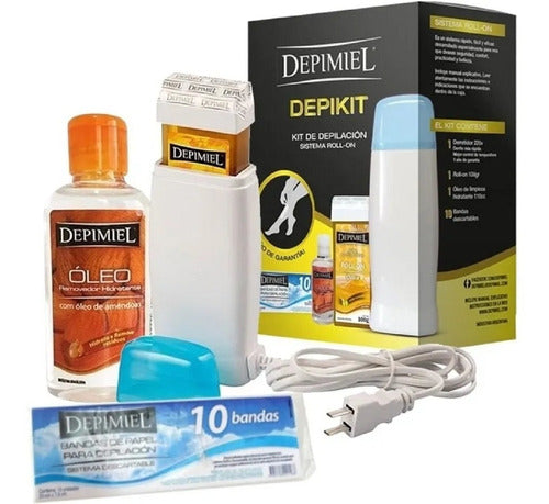 Depimiel Depikit Kit Depilacion Depimiel+ 6 Cera Roll On+ 100 Bandas 1