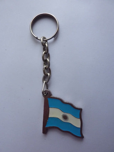 Mundial Metal Keychain - Argentina Flag 1